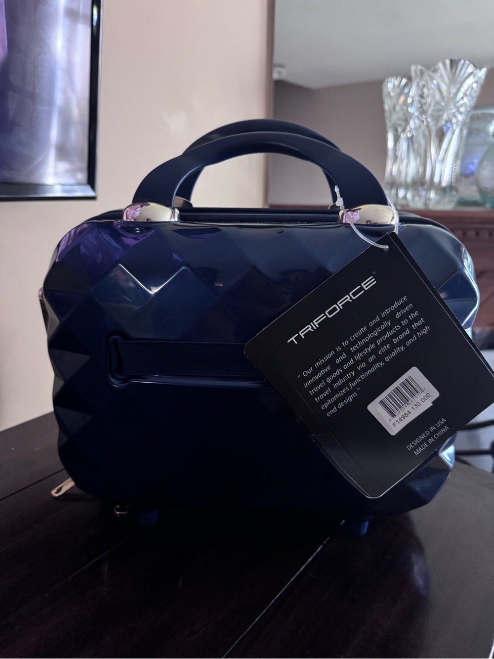 Triforce Navy Dome Travel Handbag